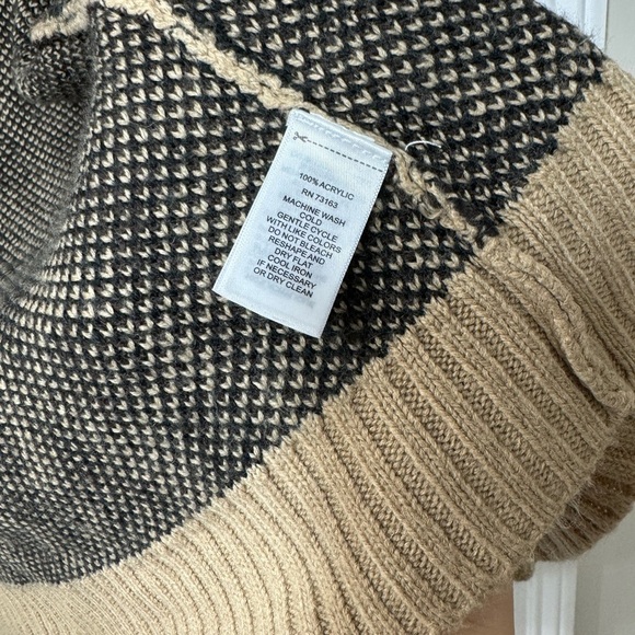 Cable & Gauge Hooded Open Duster Cardigan Tan Multi Leopard Animal Print - Picture 4 of 5